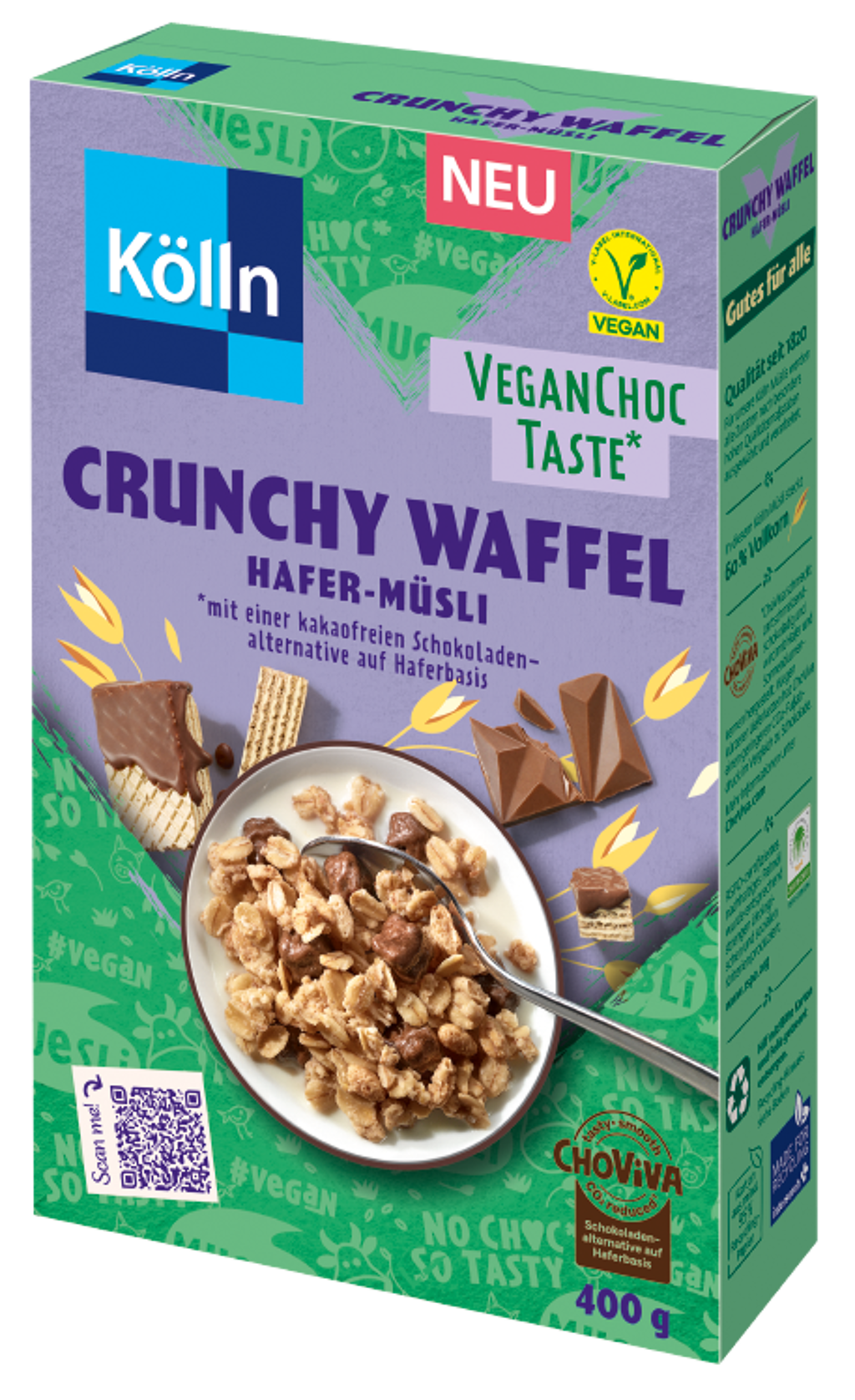 Oat Granola Waffle with ChoViva